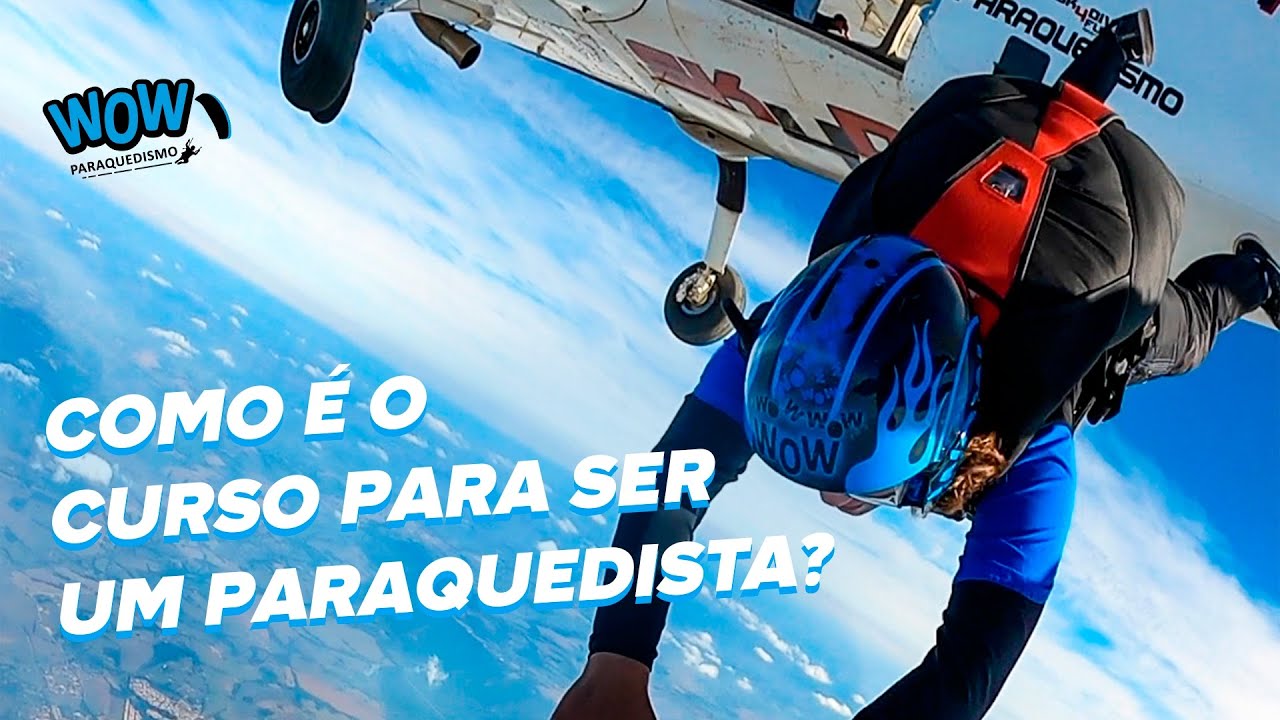 Vem ser um paraquedista! Entenda como é o curso para poder saltar sozinho