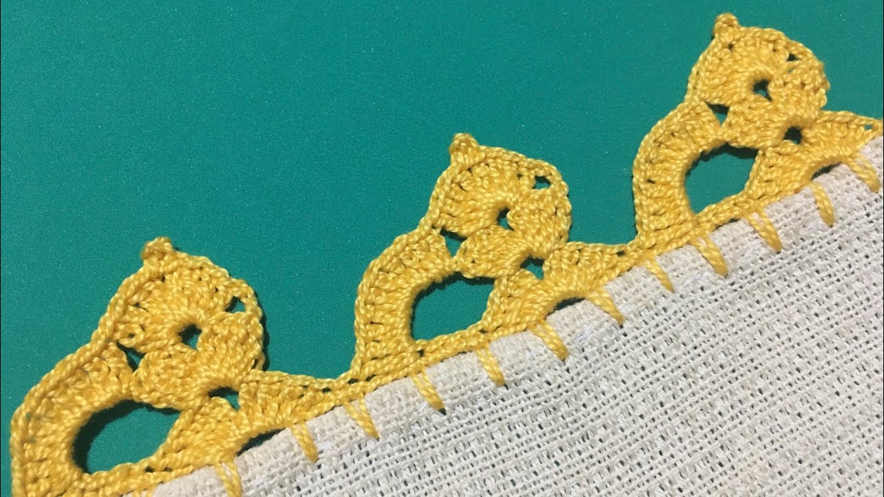 ORILLA  PARA SERVILLETA MUY FACIL Y BONITA