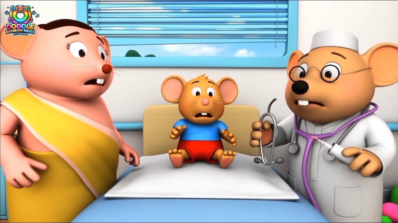 🐭🌡️आज़ शनिवार है, चुहे को बुखार है| Kids Nursery Rhyme |Cartoon Song| Kids Song