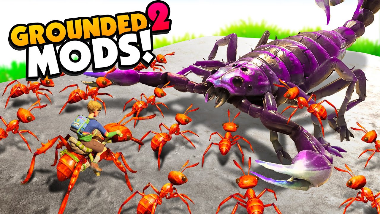 10 Worker ANTS vs A Scorpion With The Better Buggies Mod! - Grounded 2 Mods