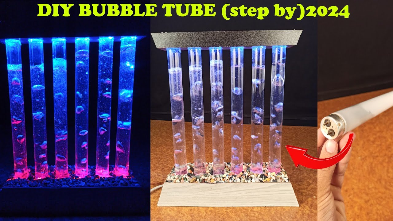 DIY bubble tube/How to make Bubble tube very easy /bubble Wall
