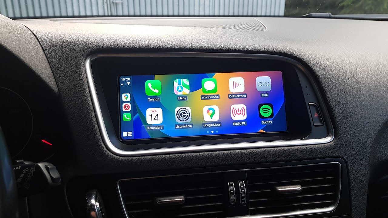 Audi Q5 2009-2017 Apple CarPlay Android Auto Nawigacja Android prezentacja