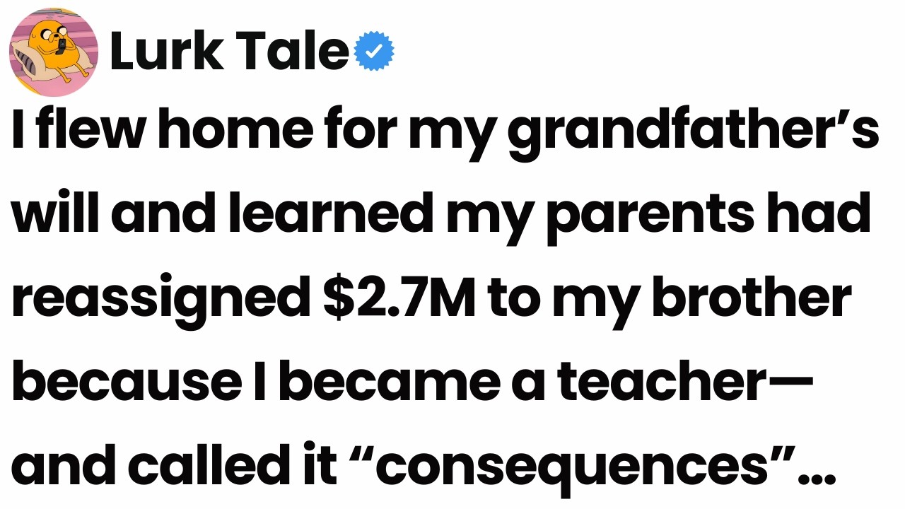 I found out my family reassigned my inheritance to my brother because I chose a different life path.