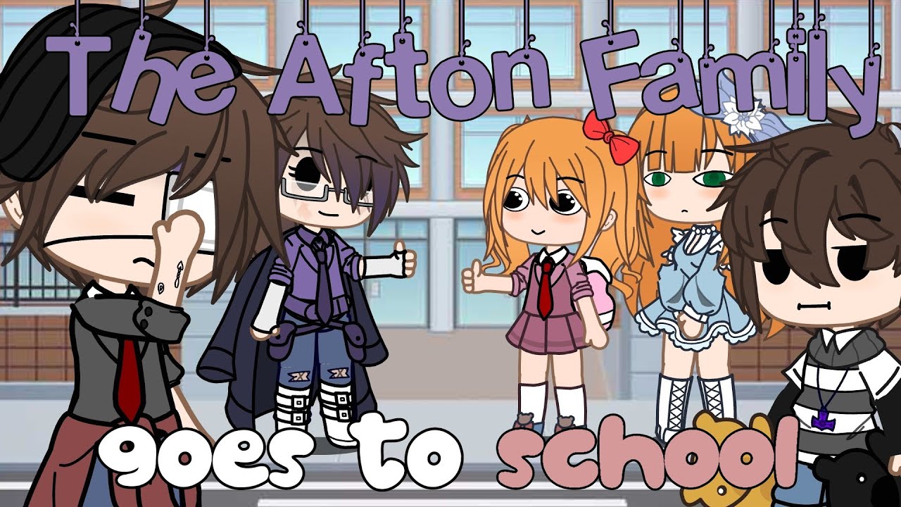 `• The Afton Family goes to school || FNAF •`