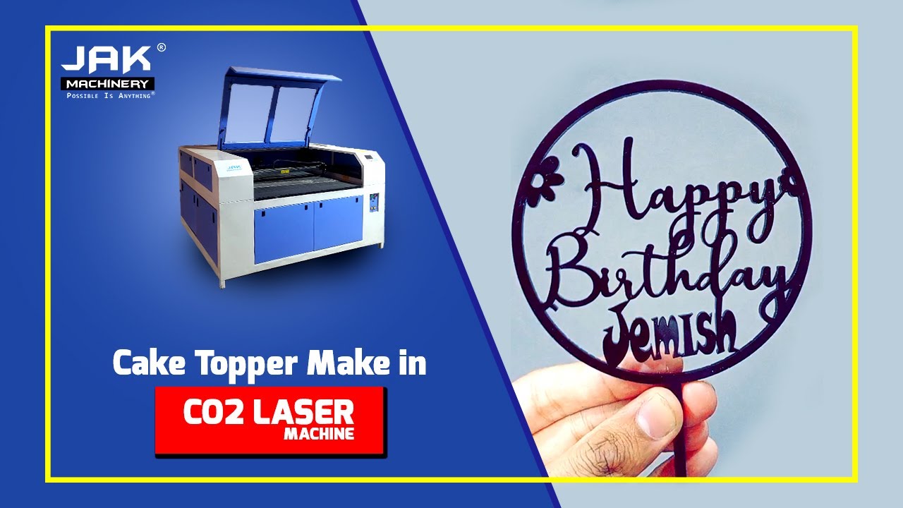 CAKE TOPPER IN CO2 LASER CUTTING AND ENGRAVING MACHINE