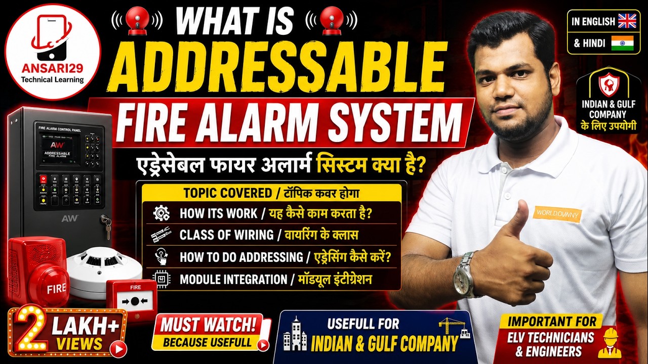 Addressable Fire Alarm System | How its Work | Type of Addressing | Module Integration | English Sub