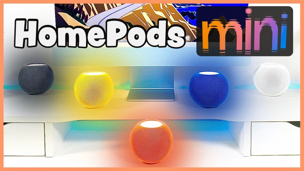 HomePods Mini 🟡🟠🔵⚪️⚫️ TODOS LOS COLORES 🔥 Unboxing + Prueba de sonido