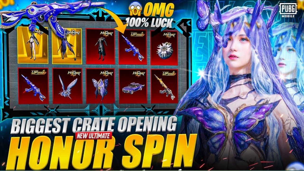 OMG! 😱 NEW HONOR SPIN + ACE32 UPGRADE ULTIMATE SET 😱 | BIG CRATE OPENING | BGMI & PUBG MOBILE