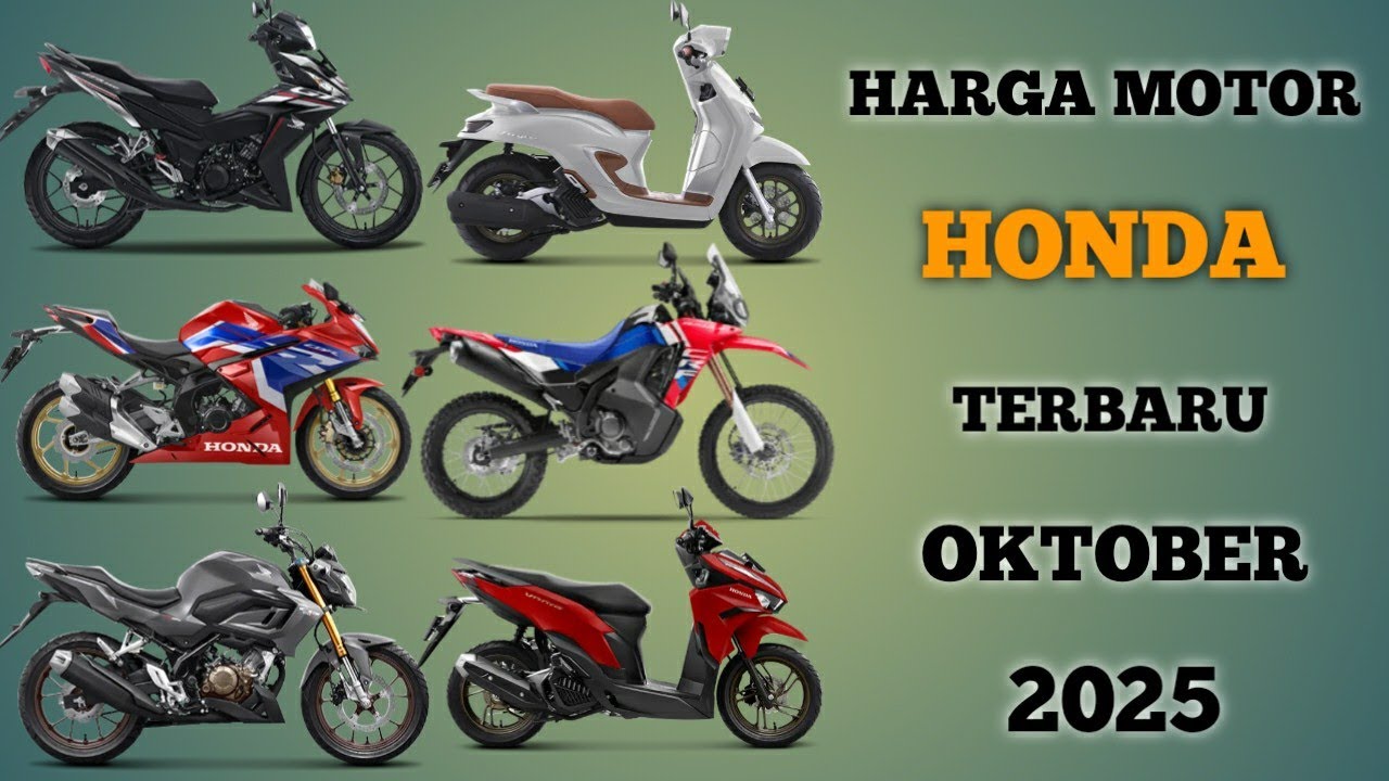 Harga motor HONDA terbaru Oktober 2025 lengkap