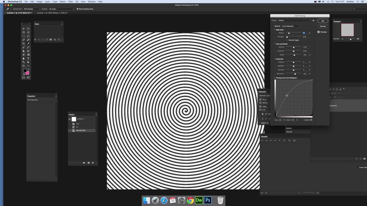 Create spirals in Photoshop CC tutorial