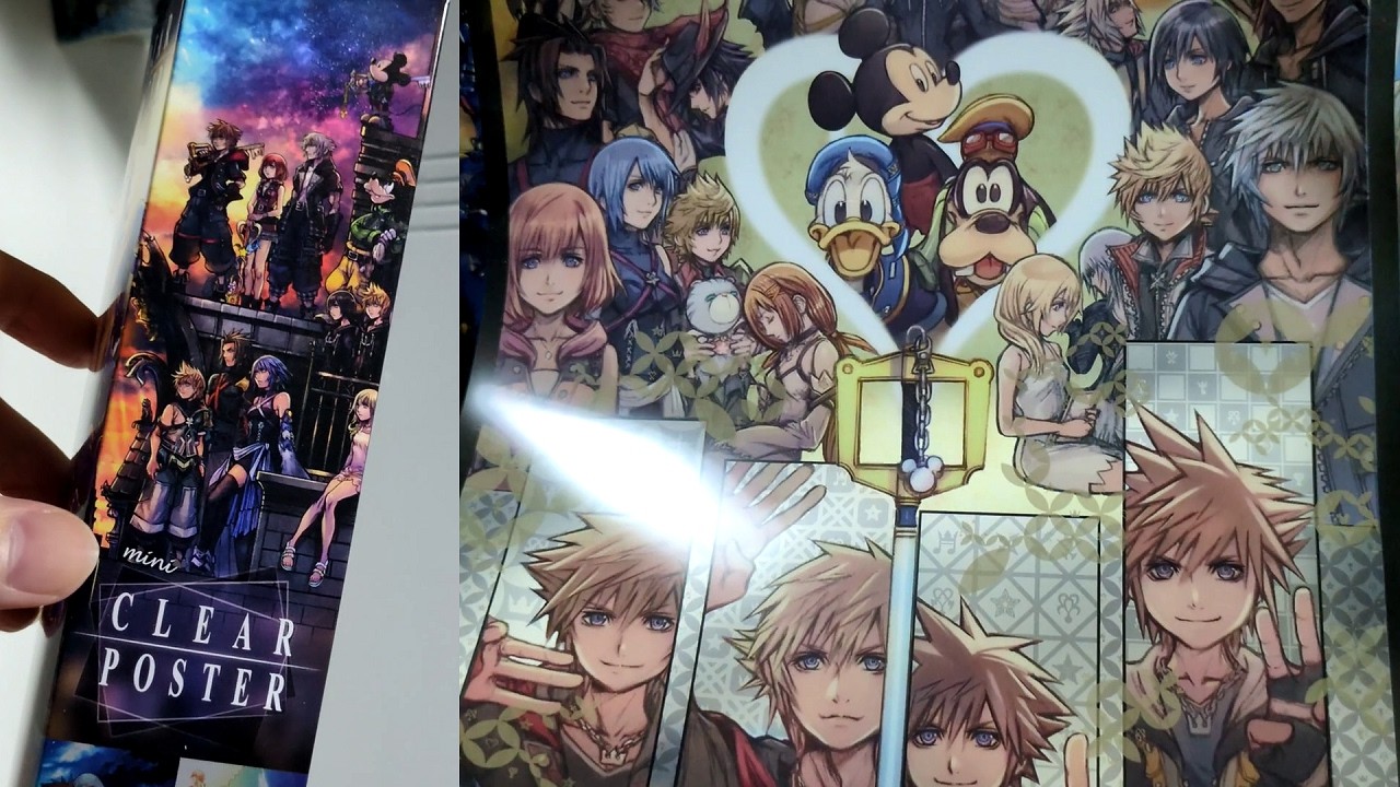 【グッズ開封】キングダムハーツの歴代アートクリアポスター、全種コンプリートできるか？【Vlog】#kingdomhearts #キングダムハーツ #unboxing #グッズ開封
