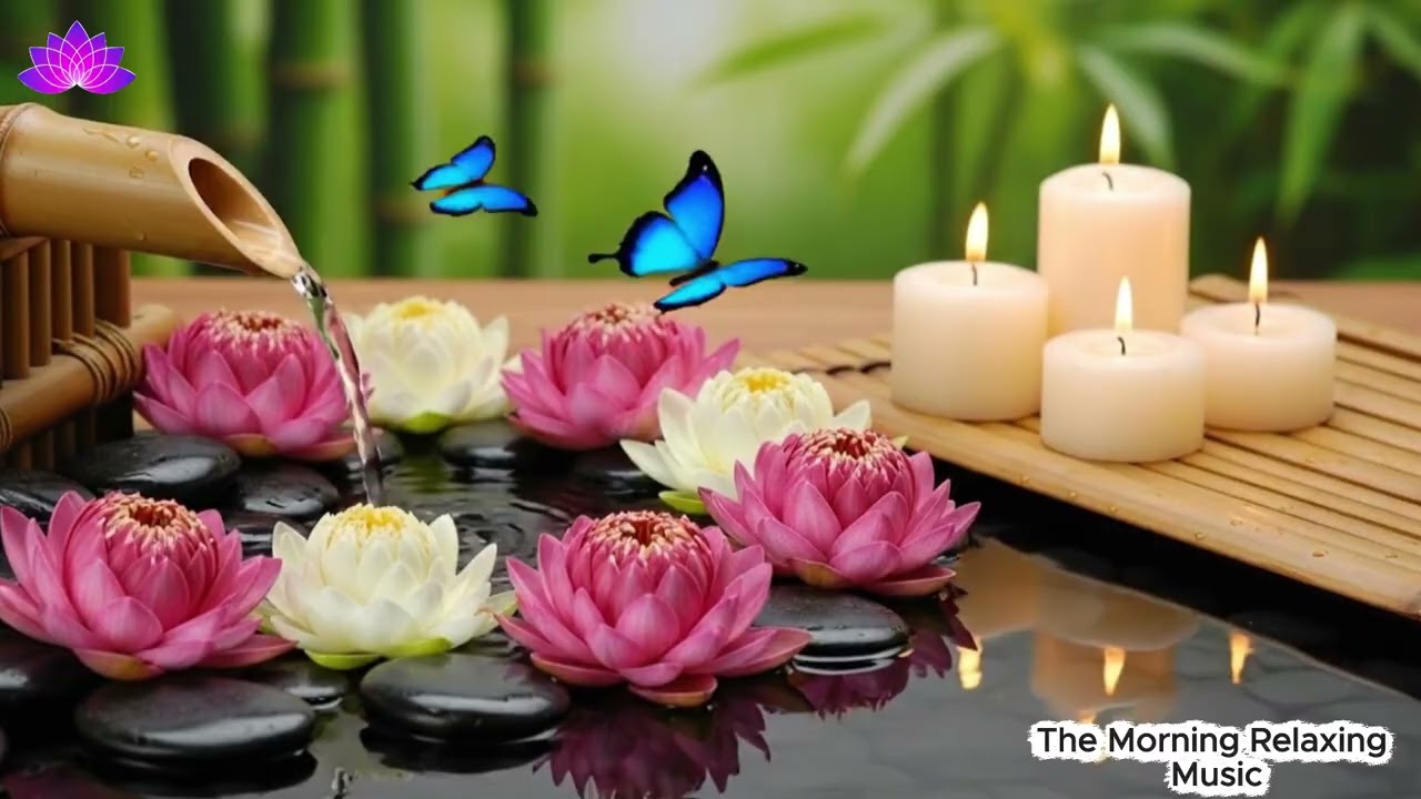 Relaxing Piano & Bamboo Water Soundscape 🌿 Calming Nature Ambience for Meditation and Stress Relief