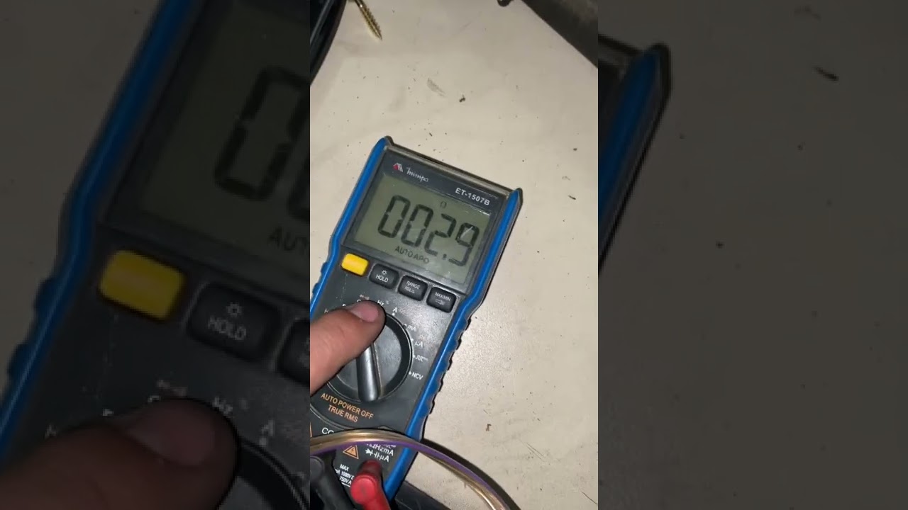Como medir imped&acirc;ncia do Alto Falante de bobina dupla. Olha o perigo era para ser de 4 ohms