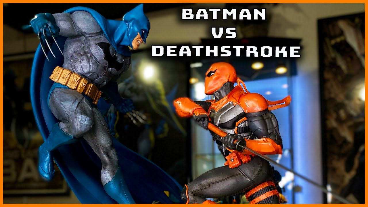 Batman vs Deathstroke Statue
