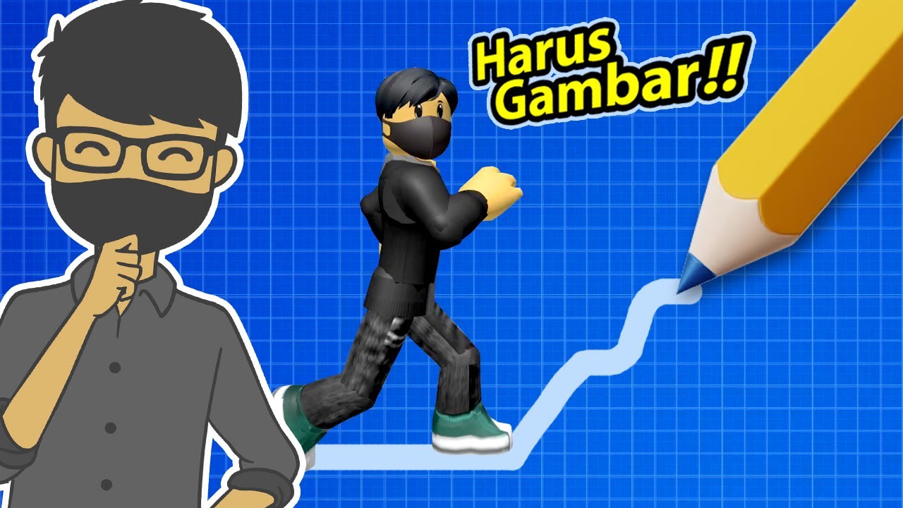 OBBY ROBLOX TAPI AKU HARUS GAMBAR BIAR MENANG