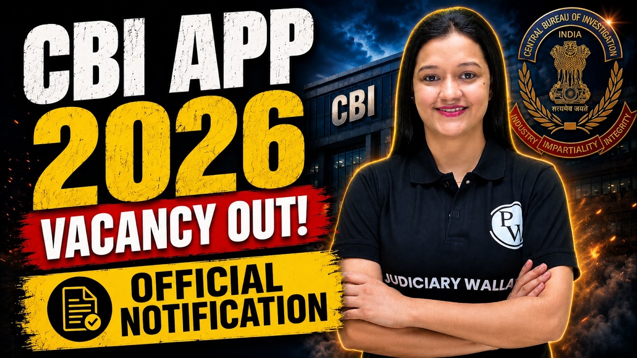 CBI APP 2026 Vacancy Out 📢| Assistant Public Prosecutor | CBI APO/APP | Judiciary By PW