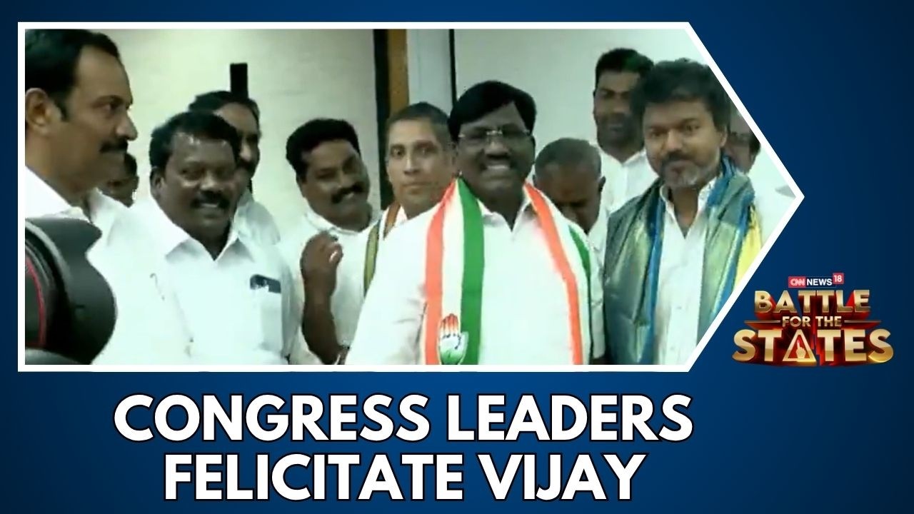 Tamil Nadu Government Formation News: Congress Leaders Meet Vijay At TVK Office After Alliance