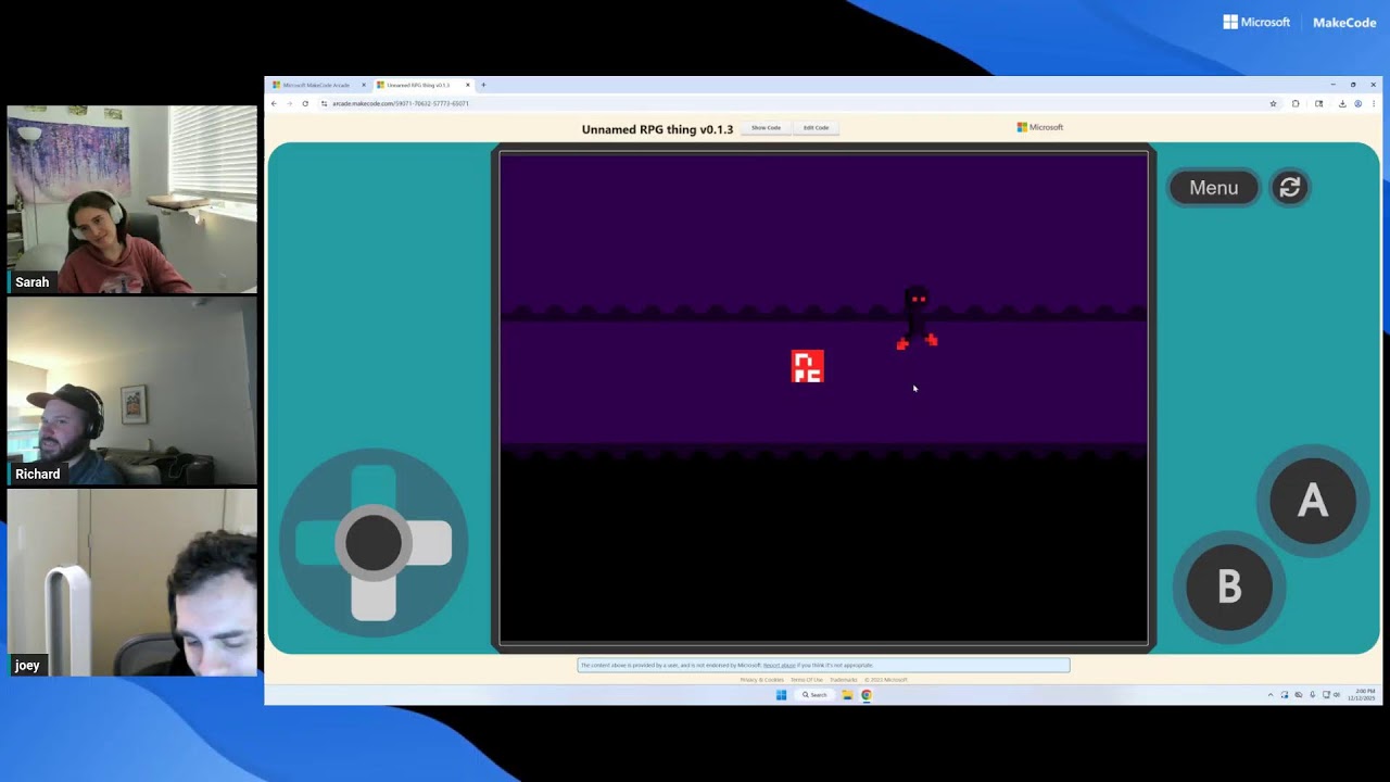 Multitasking game in MakeCode Arcade!