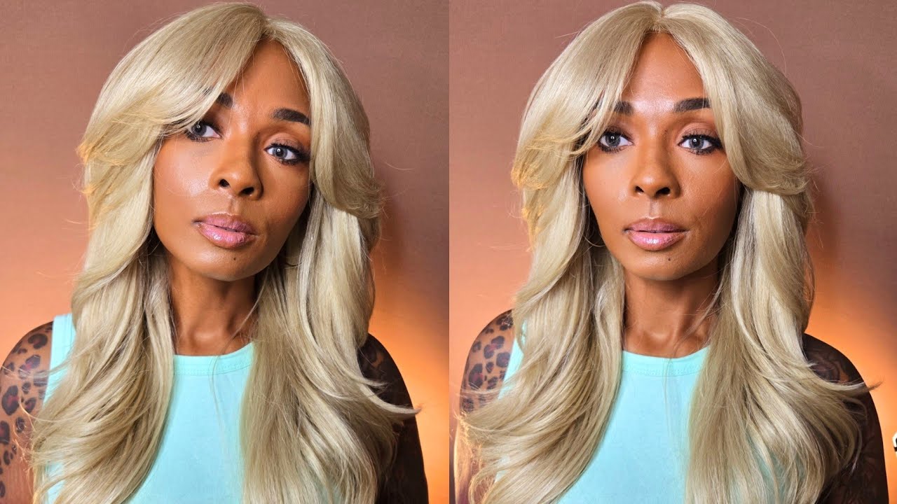 Only $22 Better Than Bombshell? FreeTress Equal Curtain Bangs HD Lace Front Wig Maven ft SamsBeauty