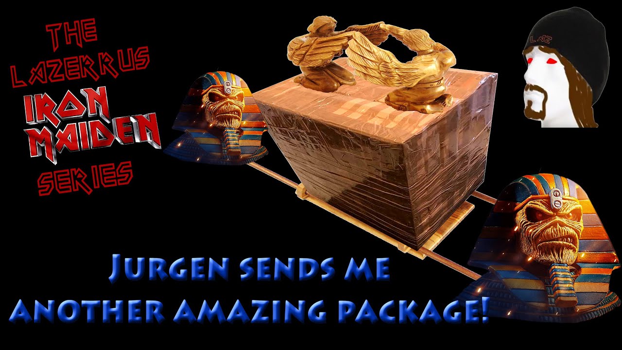 Jurgen sent me a huge Iron Maiden, Rage, & Helloween package!