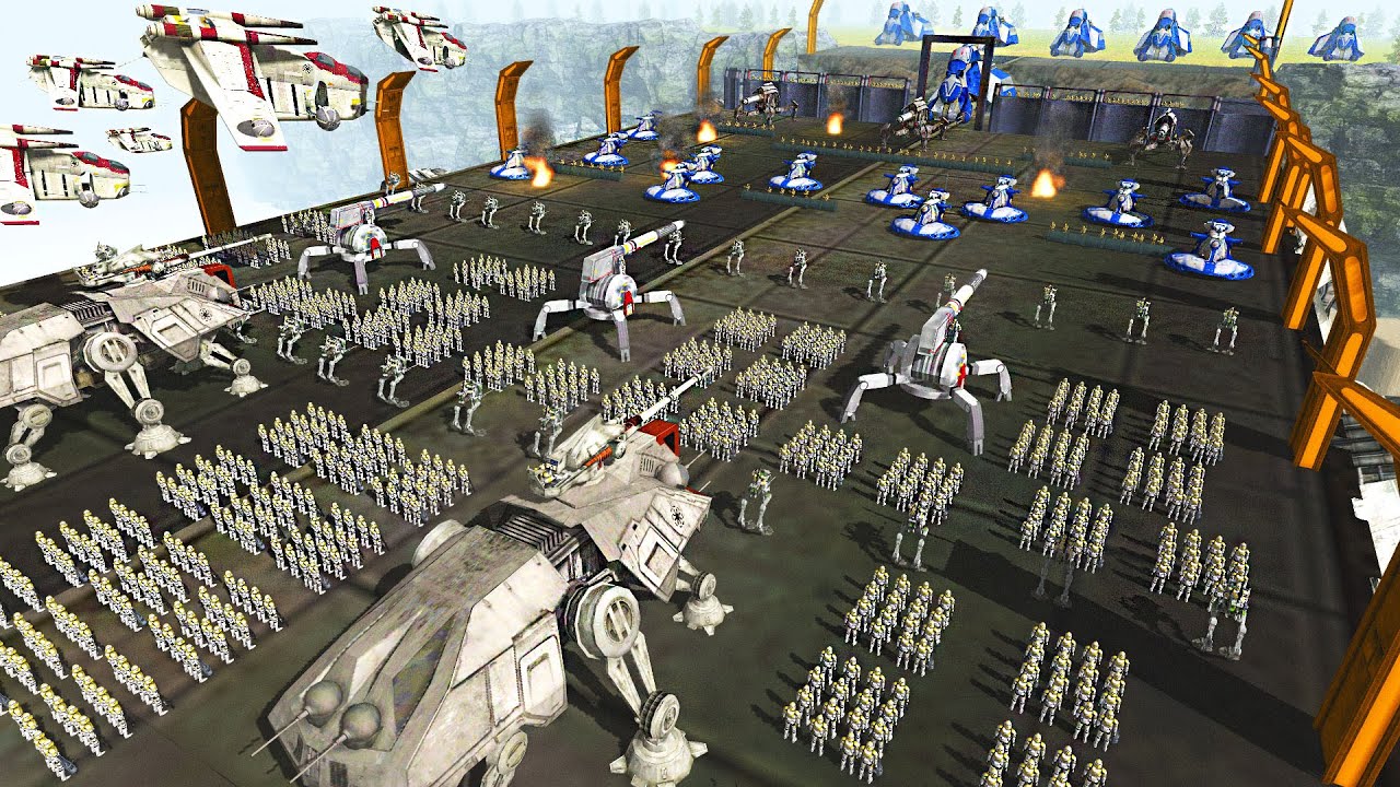 Largest Clone Army BRIDGE INVASION of the Clone Wars...