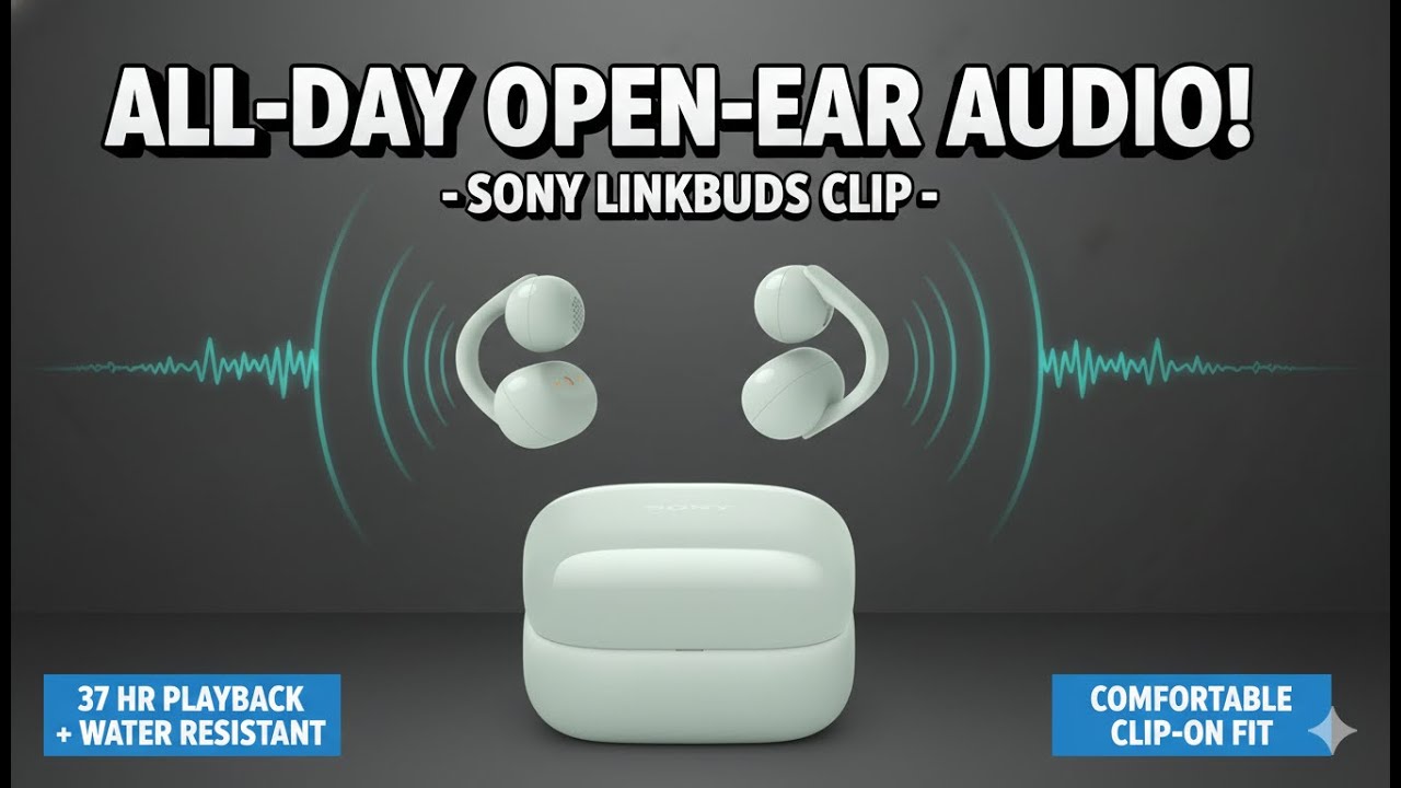 Sony LinkBuds Clip Review | Open-Ear Wireless Earbuds with 37-Hour Battery