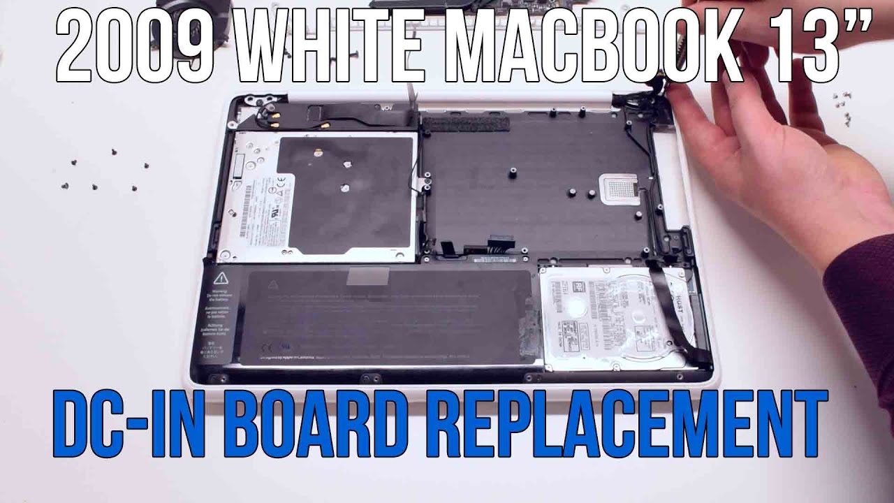 2009 White Macbook A1342 DC in Board Power Connector Replacement