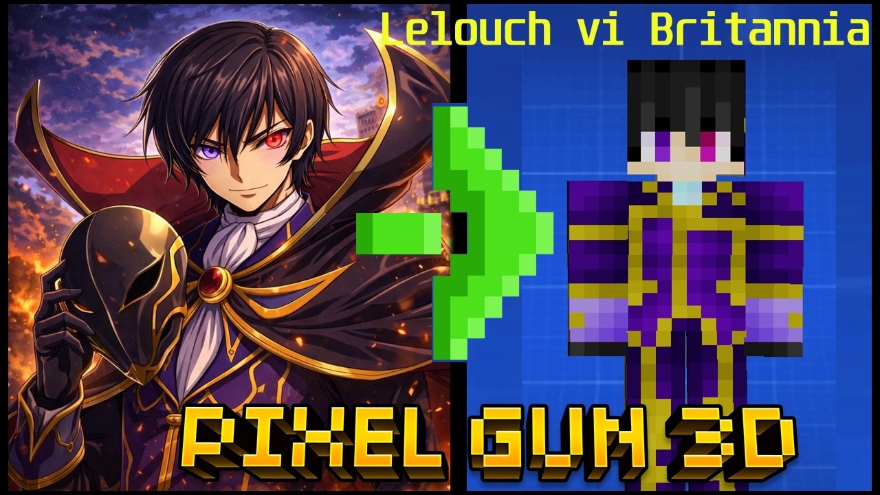 How to make Code Geass: Lelouch vi Britannia in Pixel Gun 3D