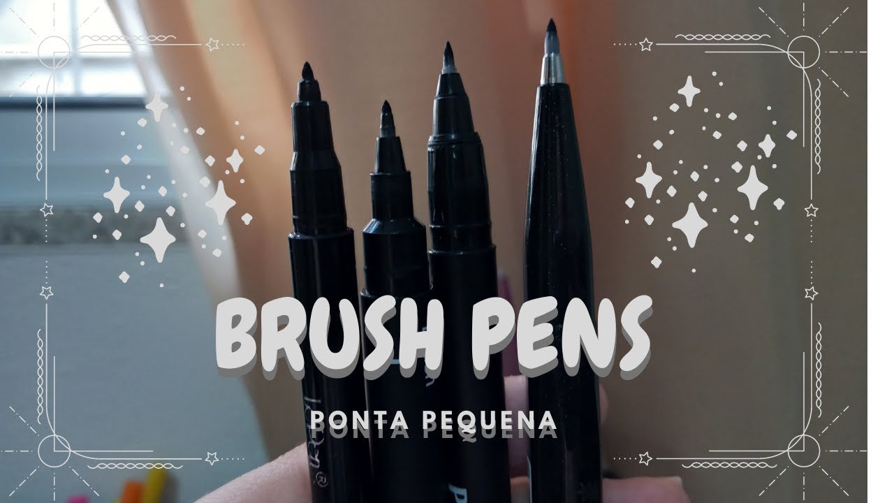 BRUSH PEN COM PONTAS PEQUENAS?QUAL A MELHOR? - Vem conferir!