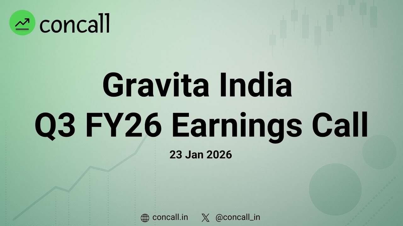 Gravita India Q3 FY26 Earnings Conference Call | Concall.in