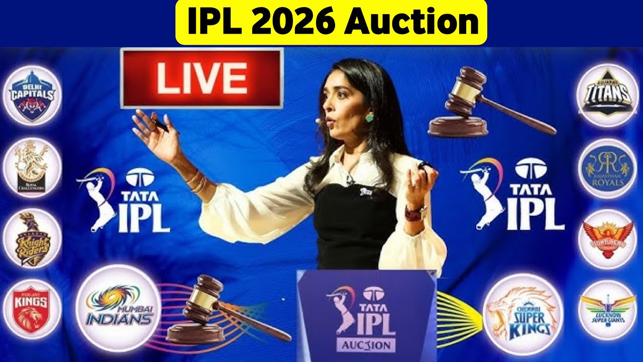 IPL 2026 Players Auction LIVE Updates &ndash; TATA IPL MINI Auction 2026