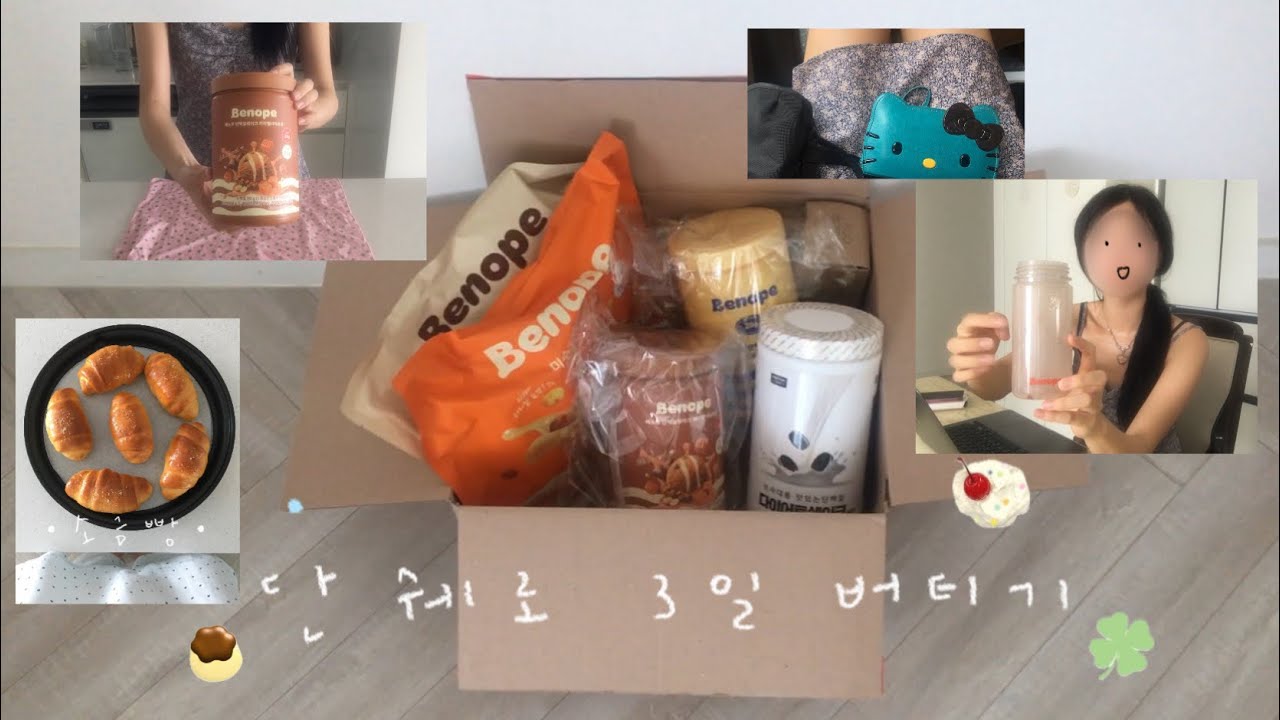 3일동안 ! 단백질쉐이크만 먹는 다이어트 브이로그  ｡⋆୨୧˚