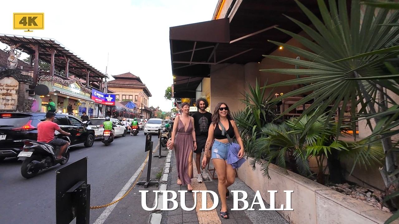 4K UBUD BALI Evening Street Walking Around The Downtown | Walking Tour Bali Today 2026