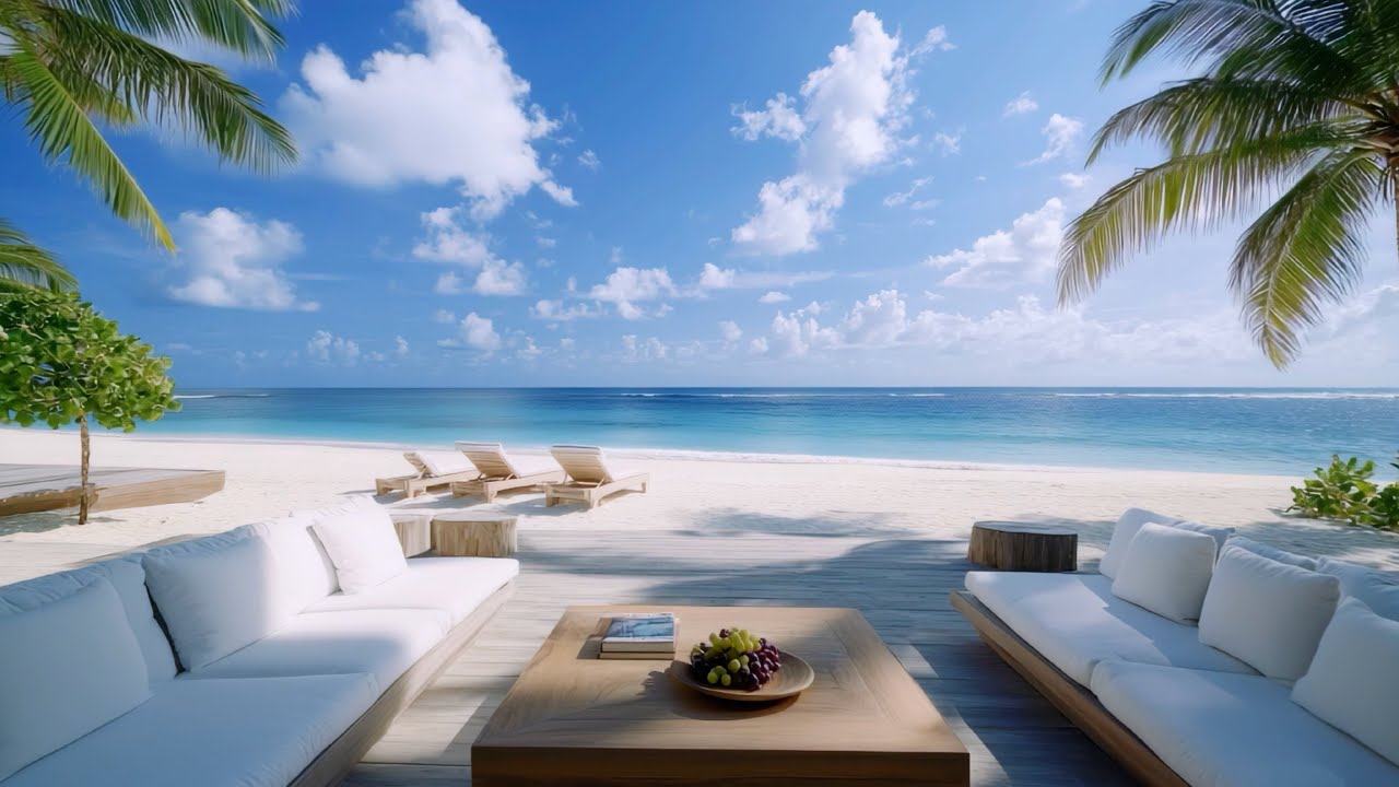 Seaside Serenity & Tropical Escape 🌴☀️ | Chill Lounge with Relax Music & Smooth Jazz Vibes |