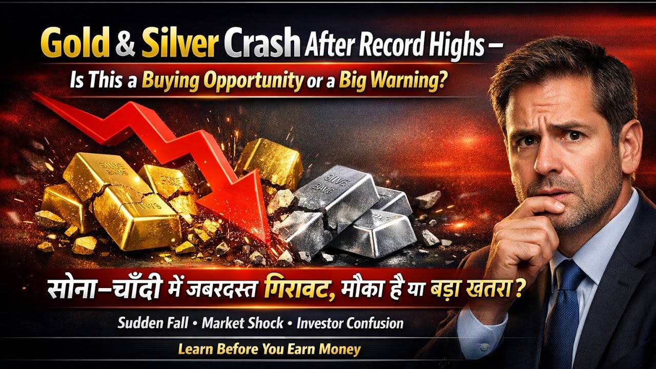 Gold Silver Crash Shock! Record High ke baad heavy गिरावट, Buy ka मौका ya danger ahead?