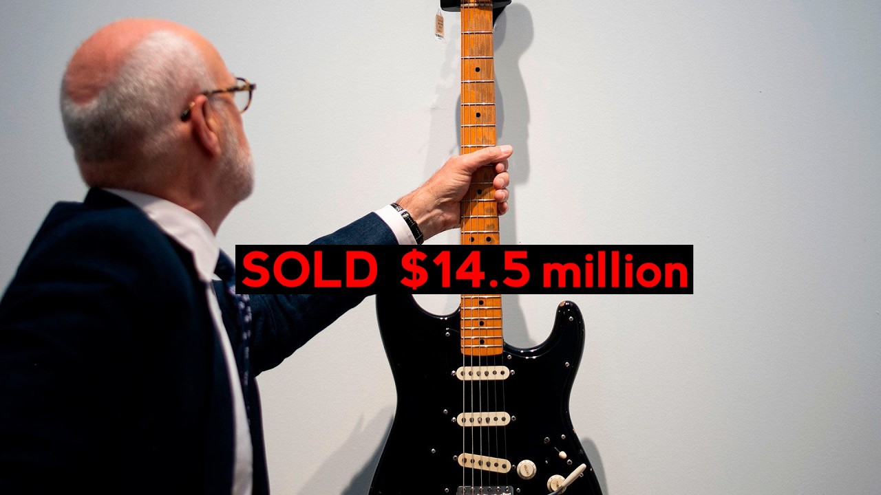 David Gilmour Guitar Auction Sold at $14.5 million NEW RECORD 2026 Most Expensive Guitar Sold