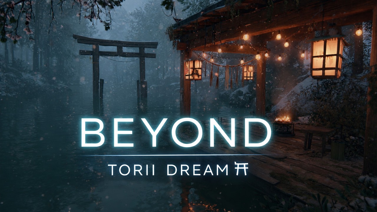 Beyond the Torii Gate ❄️ Hidden Winter Shrine Ambience (4 HOURS) | Calm Focus + Deep Sleep
