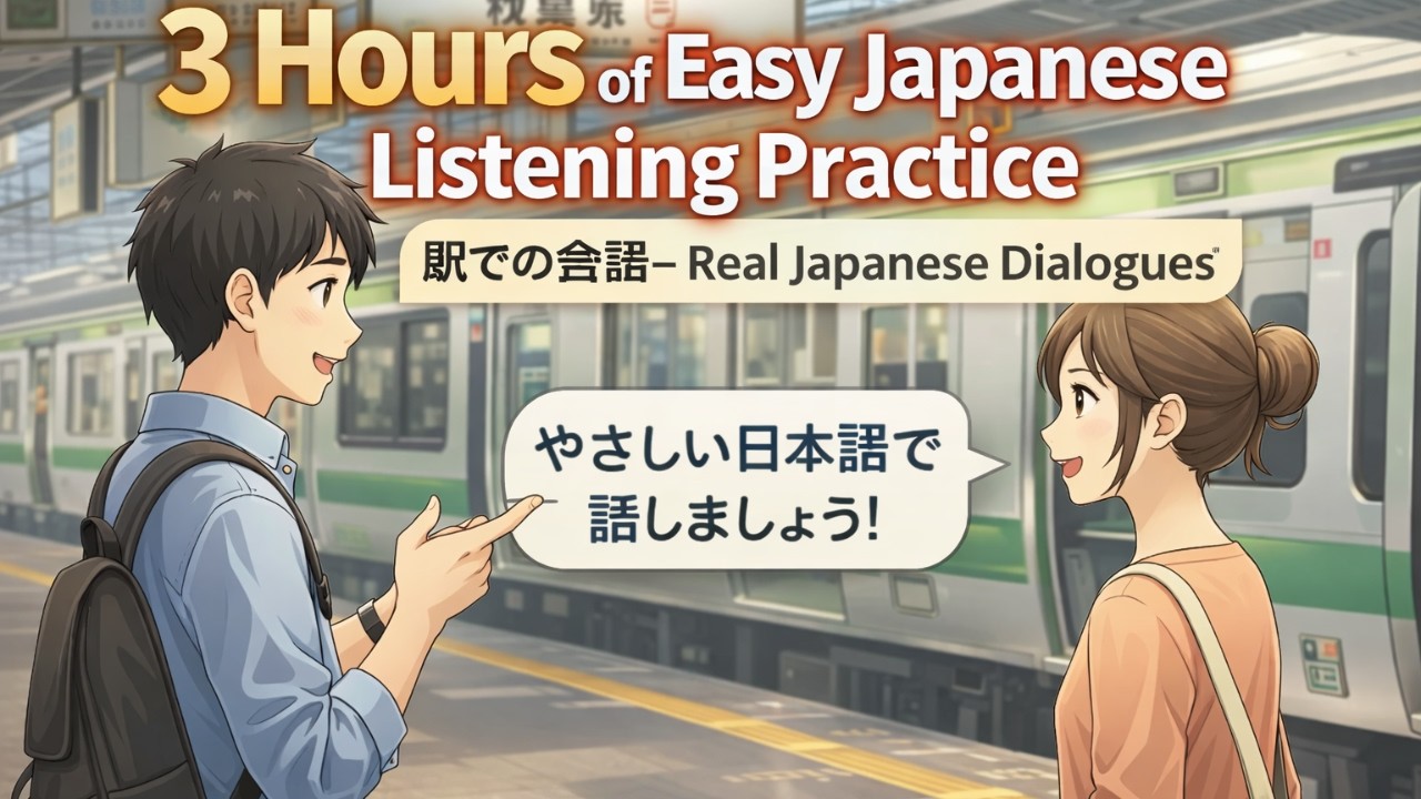 3 Hours of Real Japanese Conversations for Beginners | Everyday Listening Practice (JLPT N5–N4)