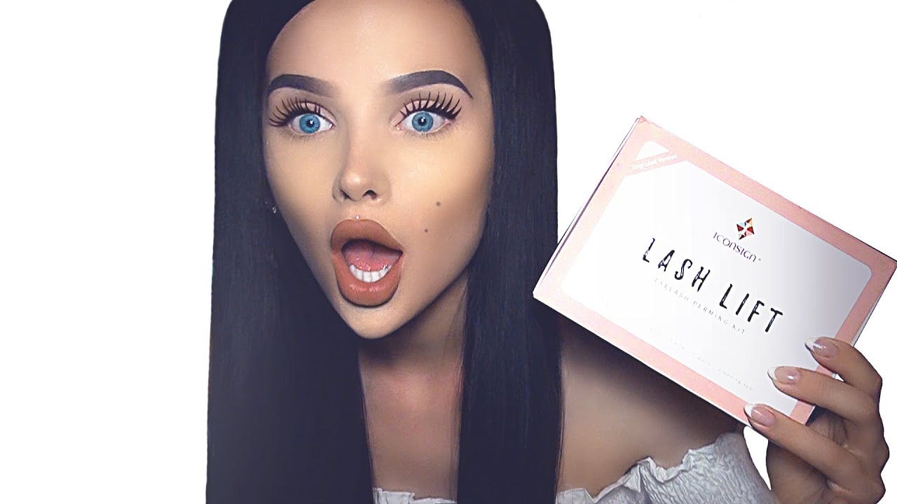 DIY ЛАМИНИРОВАНИЕ РЕСНИЦ НАБОРОМ С ALIEXPRESS ICONSIGN || LAMINATION OF EYELASHES