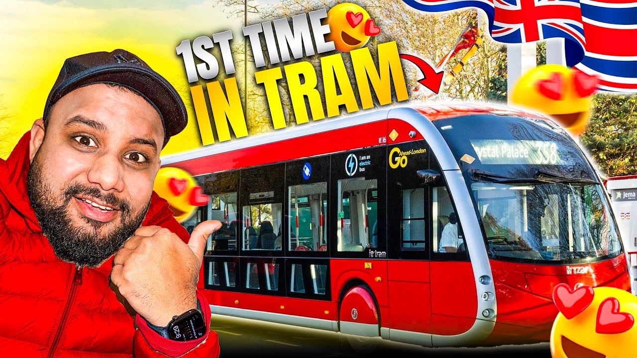 UK Me Pehli Baar TRAM Travel | Ticket Kaise Le | London Tram Experience in Hindi