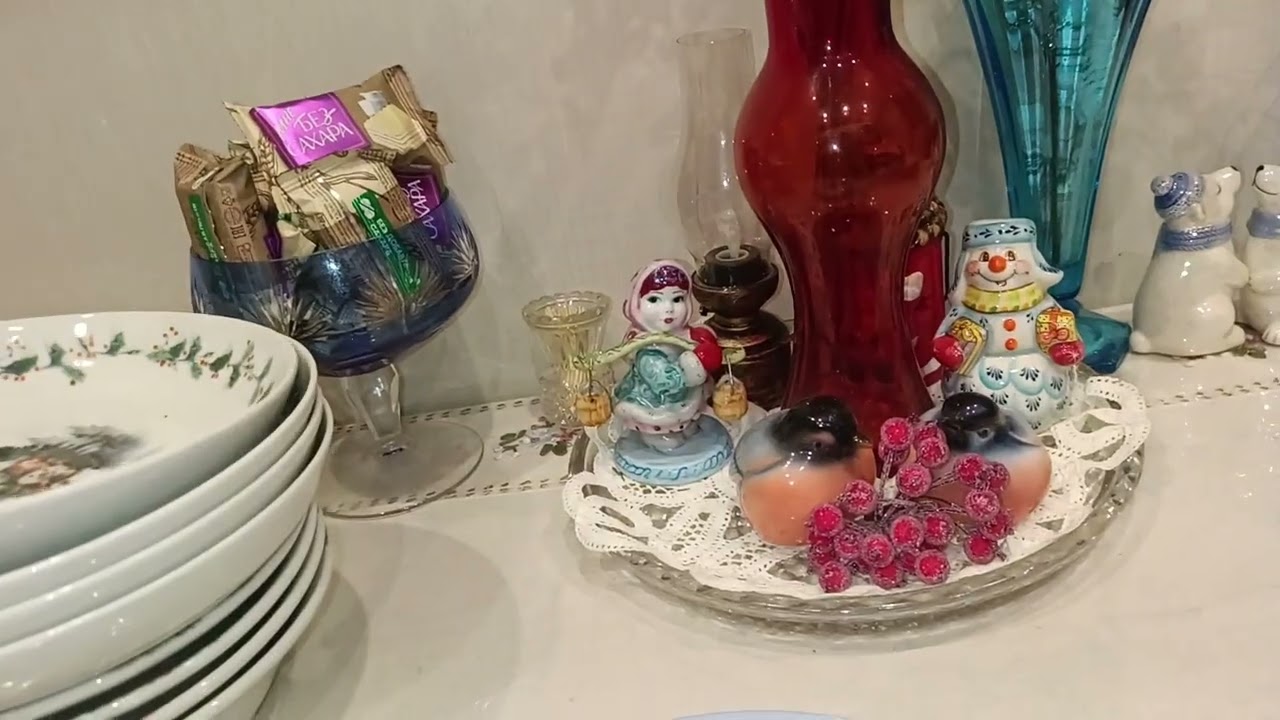 Досвидания зима! Моя винтажная посуда в зимний период.