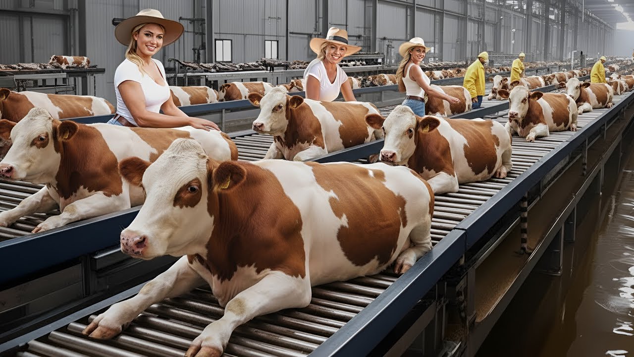 Inside the Cow Leather Factory – How Million-Dollar Products Are Made from Cow Skin (Full Process)