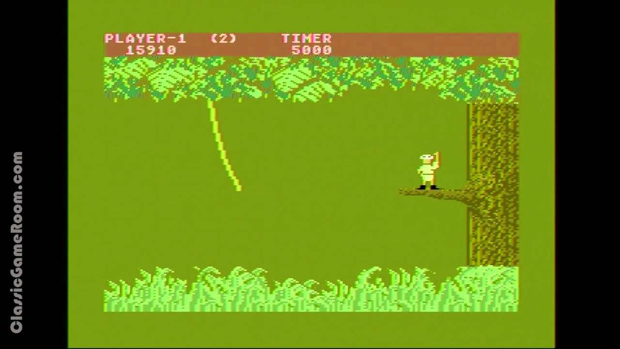 Classic Game Room - JUNGLE HUNT review for Atari  Computer