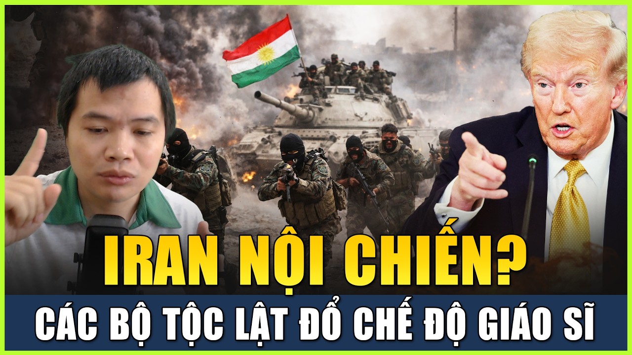 Live 10-03 (Tối): Iran Nội Chiến? Thái Tử Pahlavi Kêu Gọi Đoàn Kết Lật Đổ Chế Độ Giáo Sĩ