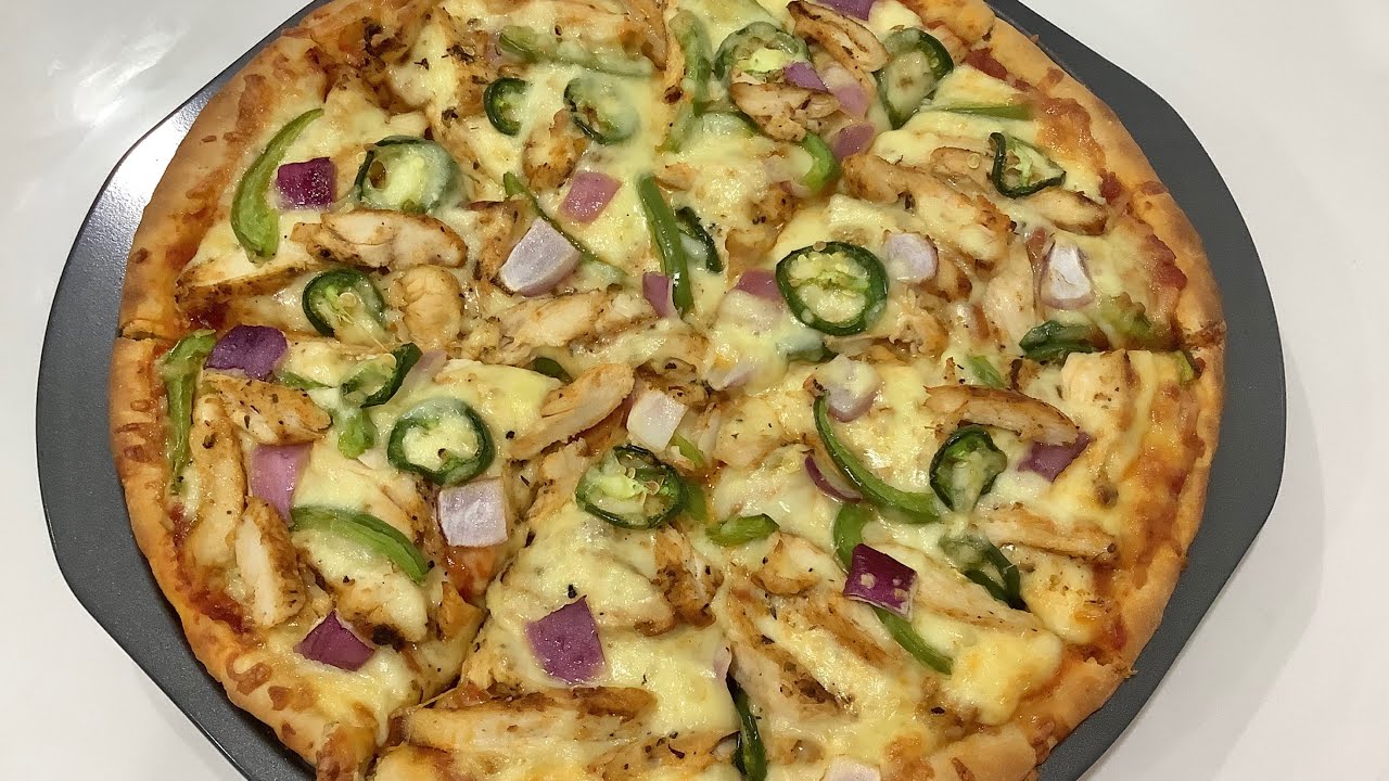 Homemade Pizza| Chicken Pizza Recipe | simple, easy and delicious.