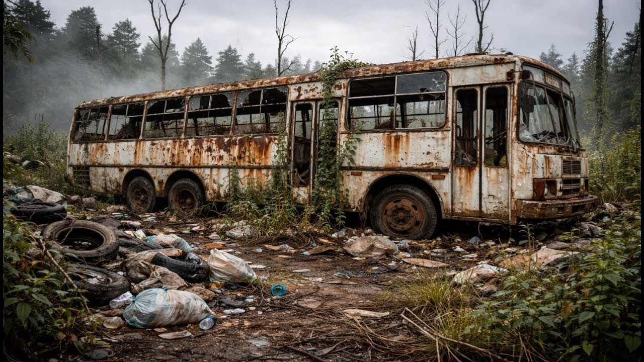 #america  #restoration ~ “From Luxury to Ruins   Abandoned Bus in America” #bus #restoration