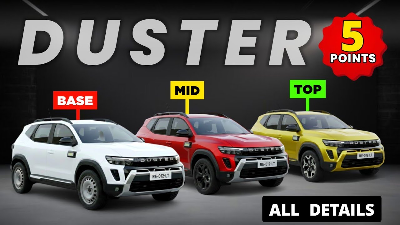 New Renault Duster 🔥 All Details in 5 Points ✅ Launch से पहले जान लो 