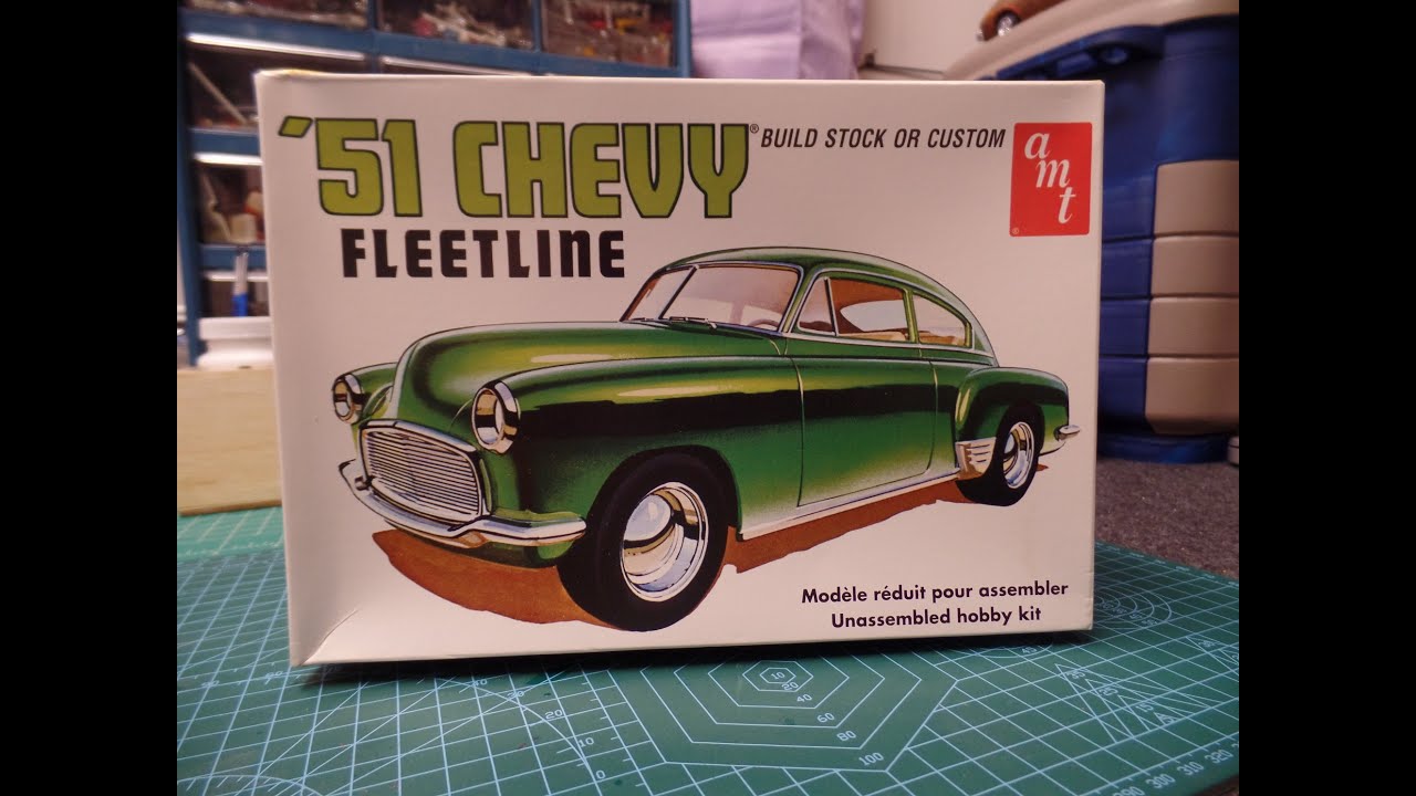 1951 Chevy Fleetline AMT Ertl 1:25 Scale Model Car Kit Unboxing