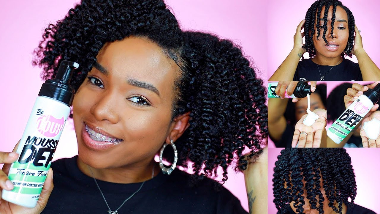 BOMB Twist Out on WET hair using a MOUSSE!