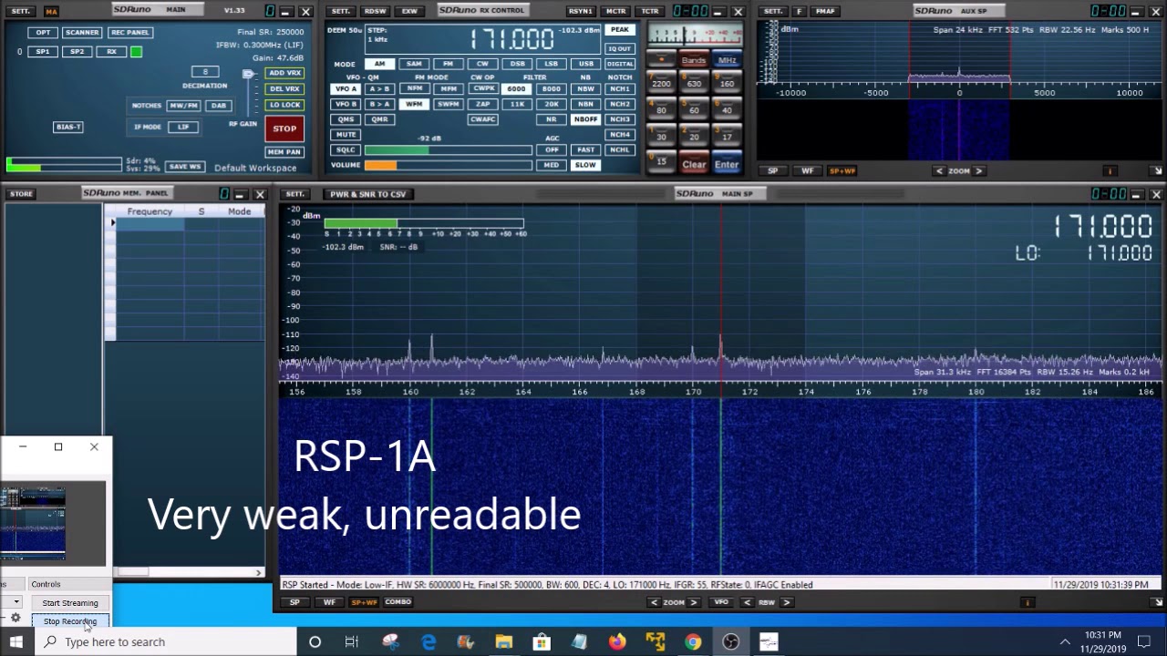 SDRPlay RSP-1A vs. RSPdx radio reception comparison on long wave